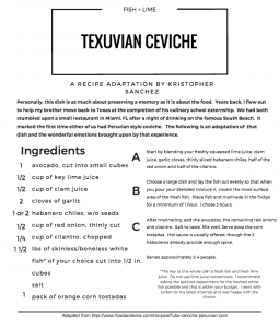 Texuvian Ceviche